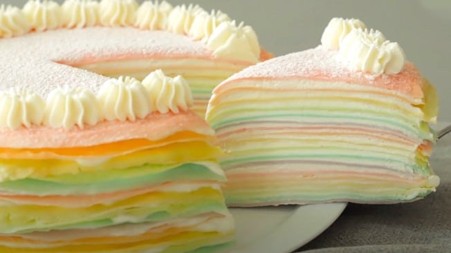 bánh crepe Cầu Vồng Ngon Đẹp