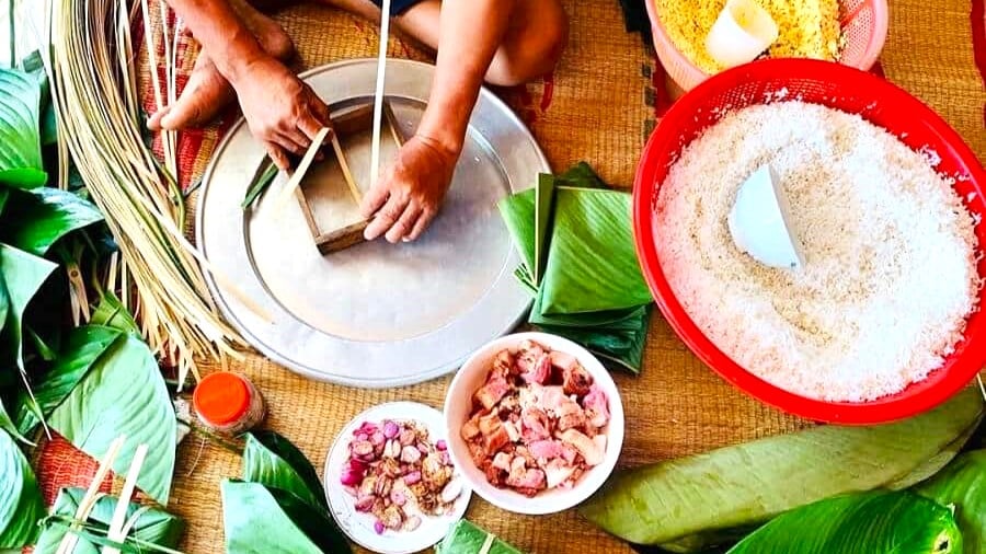 Nguyên liệu làm bánh chưng